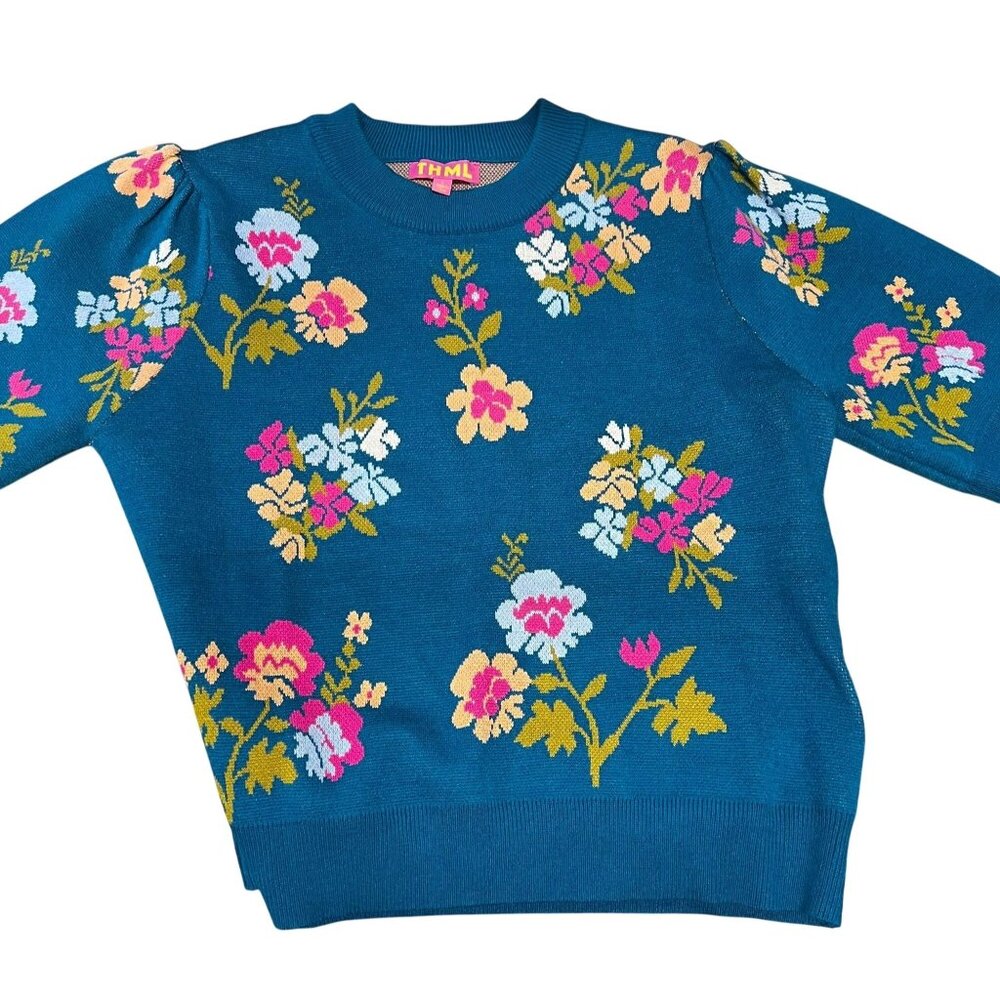 SOLD, not for sale THML Ladies short sleeve sweater, size large - Picture 2 of 9